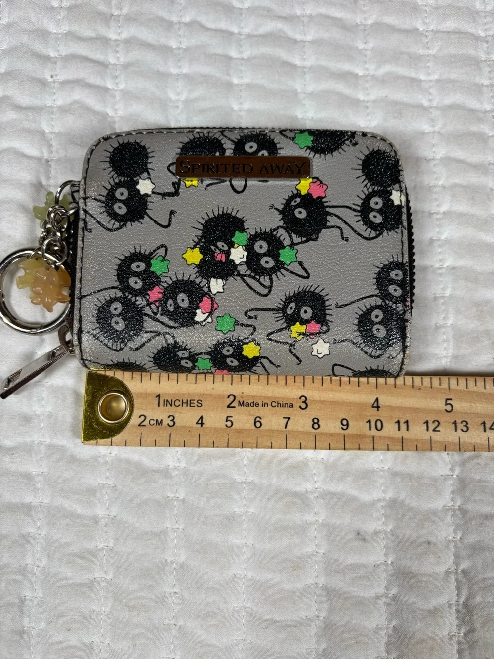 Studio Ghibli Spirited Away Soot Sprite Zip Around Wallet Coin Purse ID Holder